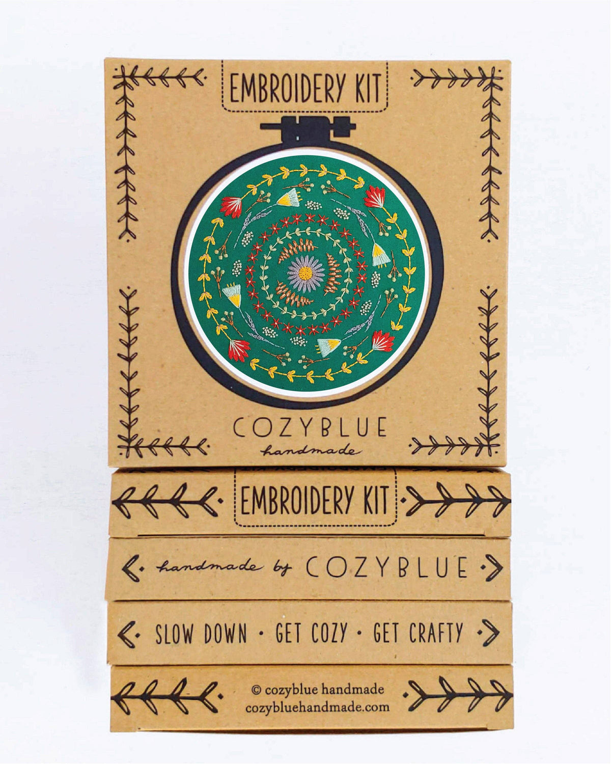 Cozyblue Handmade Greenery Embroidery Kit