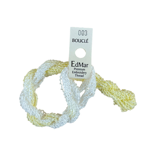 EdMar Boucle - 003 Light Yellow and White