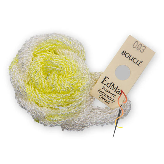 EdMar Boucle - 003 Light Yellow and White