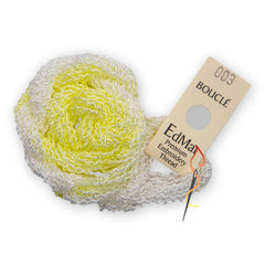 EdMar Boucle - 003 Light Yellow and White