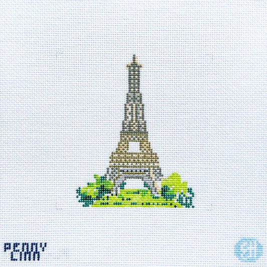 Penny Linn Evelyn Henson Eiffel Tower Needlepoint Canvas