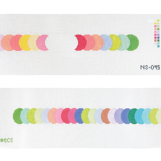 Elizabeth Crane Swartz Designs Overlapping Circles Bag Strap Needlepoint Canvas