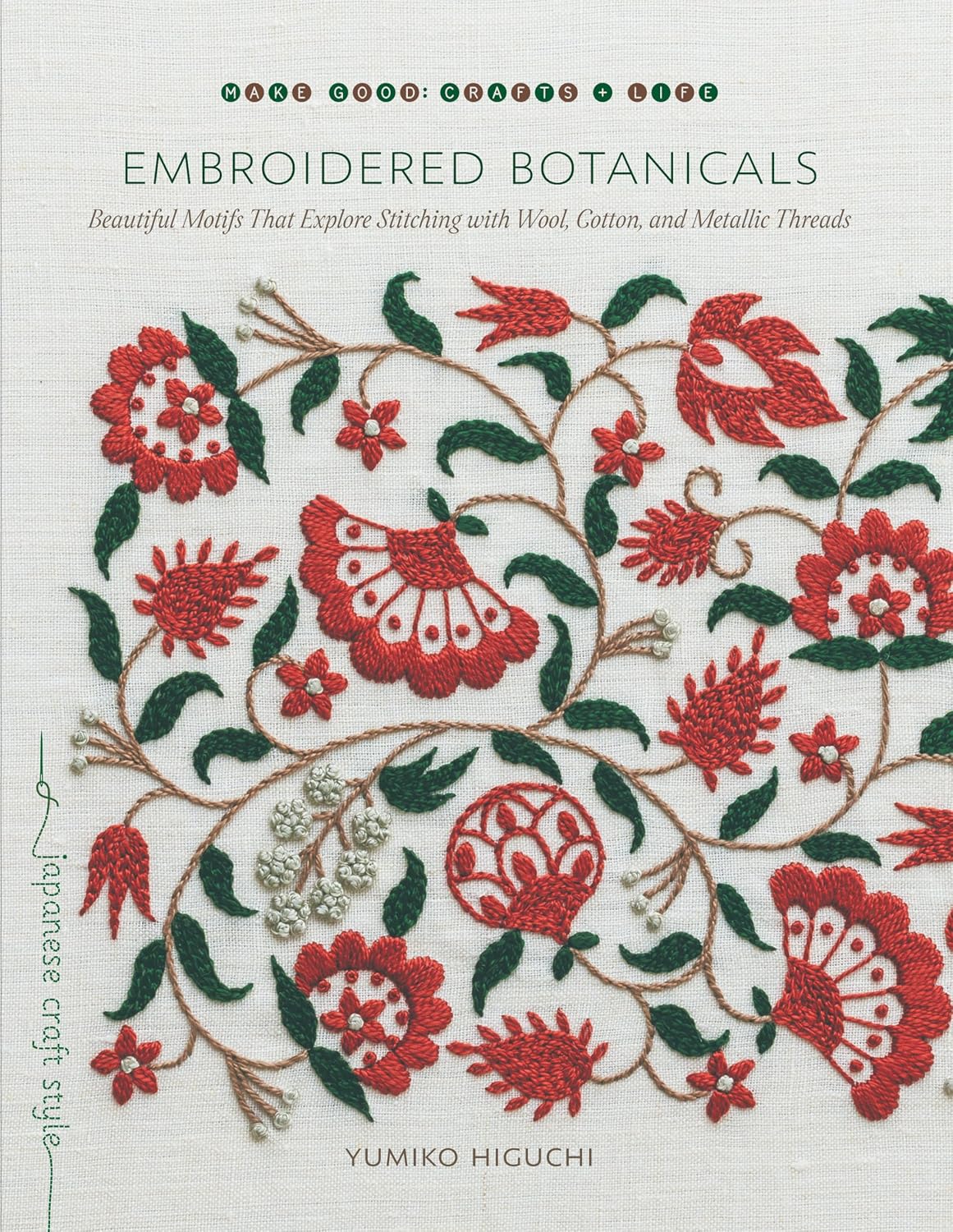 Embroidering Botanicals: Beautiful Motifs That Explore Stitching with Wool, Cotton, and Metallic Threads