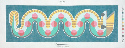 Emily Peacock Celine the Eel Needlepoint Canvas