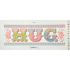 Emily Peacock Hug Needlepoint Canvas - 14M