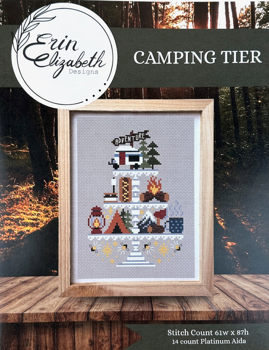 Erin Elizabeth Designs Camping Tier Cross Stitch Pattern