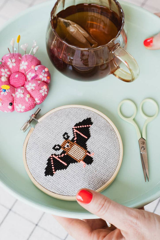 Cotton Clara Bat Cross Stitch Kit