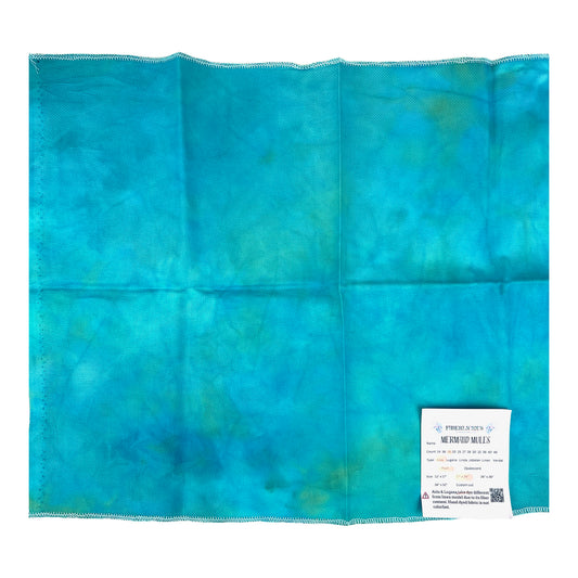 14 ct Fiberlicious Hand Dyed Aida Cross Stitch Fabric - Mermaid Mules