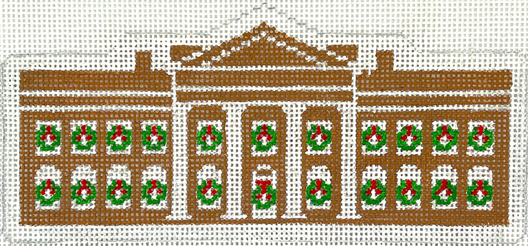 Kate Dickerson Needlepoint Collections Gingerbread Monument White House Needlepoint Canvas