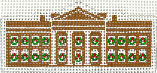Kate Dickerson Needlepoint Collections Gingerbread Monument White House Needlepoint Canvas