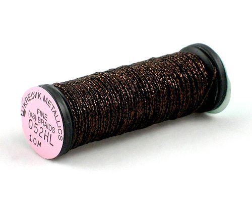 Kreinik Fine Braid #8 - 052HL Bronze Hi Lustre