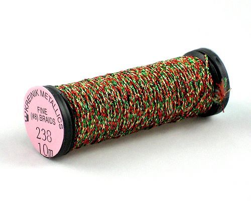 Kreinik Fine Braid #8 - 238 Christmas