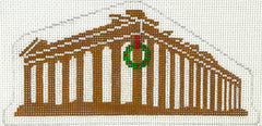 Kate Dickerson Needlepoint Collections Gingerbread Monument - Parthenon Needlepoint Canvas