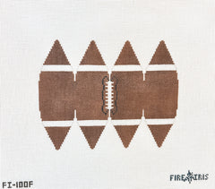 Fire and Iris 3D Football Needlepoint Canvas