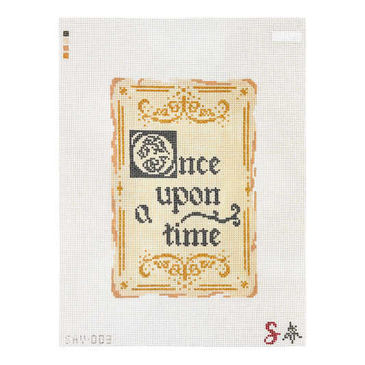 Fire and Iris Sav Reads Once Upon A Time Needlepoint Canvas