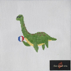 Fire and Iris Loch Ness Monster Needlepoint Canvas