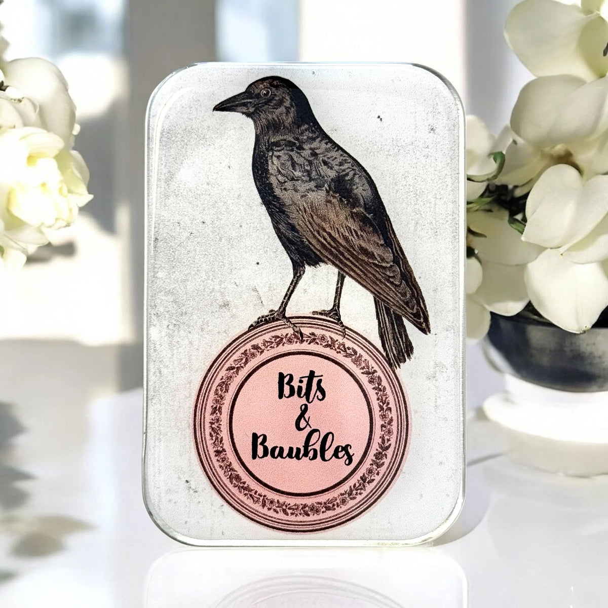 Firefly Notes Bits and Baubles Crow Notions Tin Needle Case