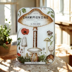 Firefly Notes Vintage Mushrooms Notions Tin Needle Case