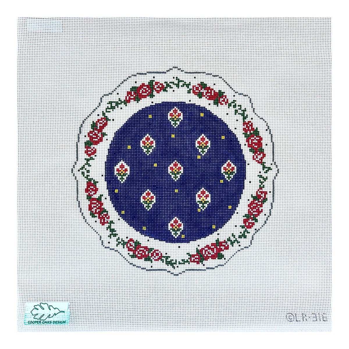 Cooper Oaks Design Linda Ragno French Country Plate Needlepoint Canvas