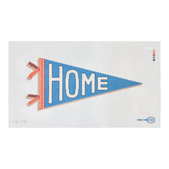 Frances Abel Studio Home Pennant Flag Needlepoint Canvas