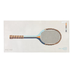 Frances Abel Studio Vintage Racket Needlepoint Canvas - Navy