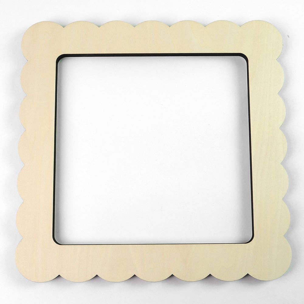 Fraymeworks Scallop Square Needlepoint Stretcher Frame - 8 x 8 inches