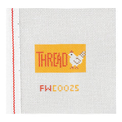 Fraymeworks Thread Chicken Yellow Mini Needlepoint Canvas