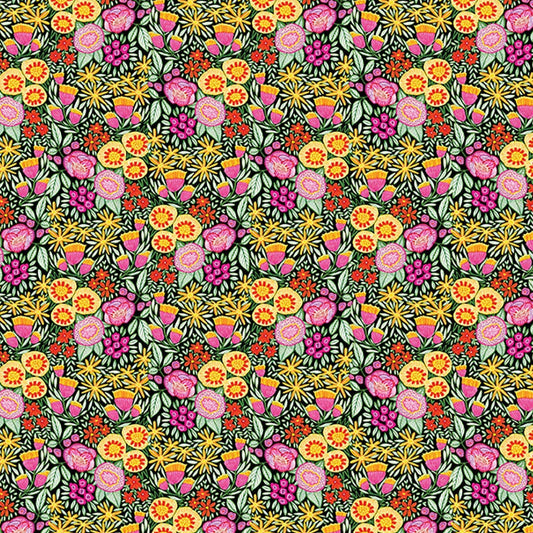 FreeSpirit Fabrics Flourishing Flowers Cotton - Tuttifrutti
