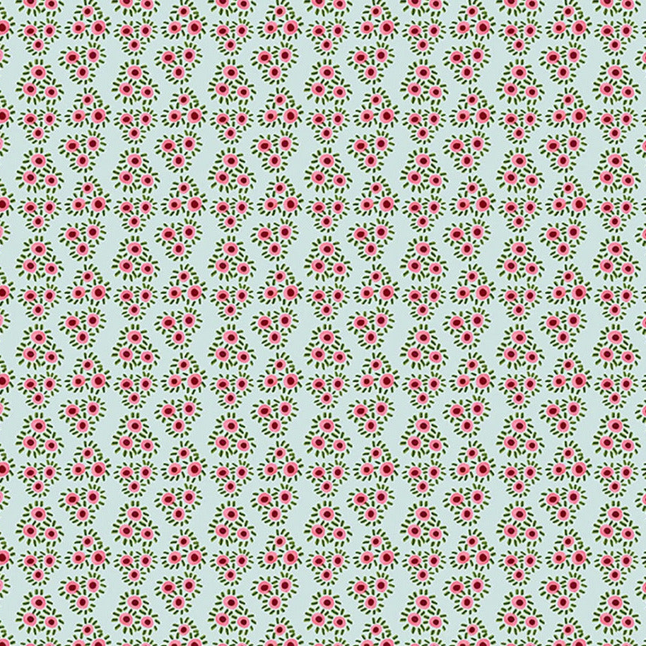FreeSpirit Fabrics Kristen Katz Rosette Cotton - Mist