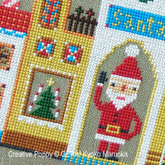 Creative Poppy Gera! by Kyoko Maruoka Santa's House Cross Stitch Pattern