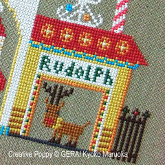 Creative Poppy Gera! by Kyoko Maruoka Santa's House Cross Stitch Pattern