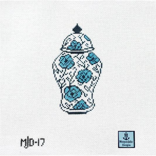 Morgan Julia Designs Ginger Jar Needlepoint Canvas