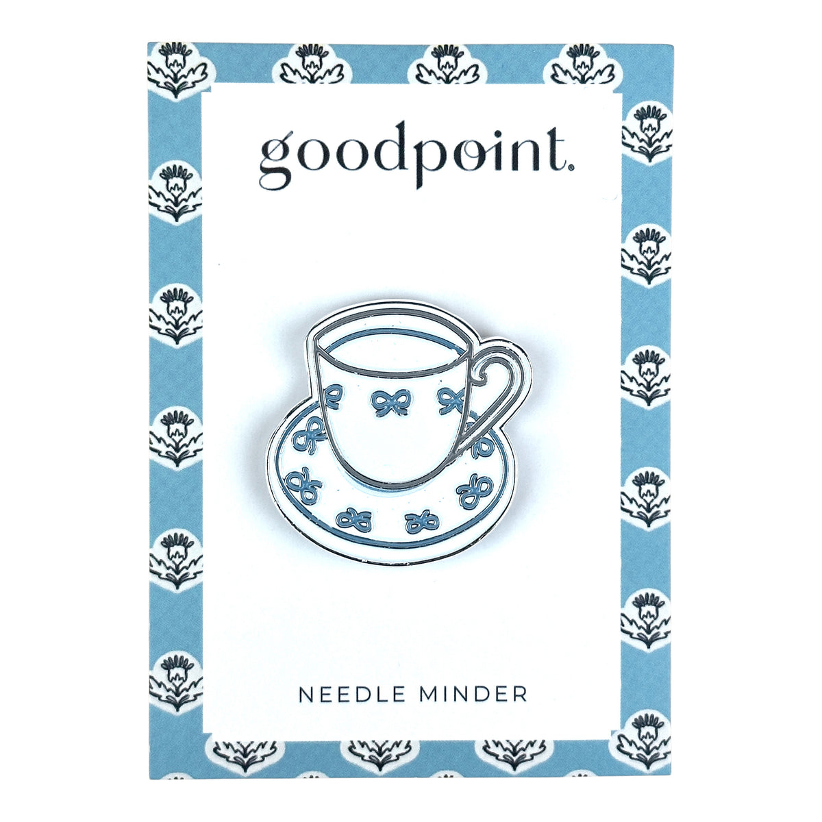 Goodpoint Needlepoint Bow Teacup Needle Minder