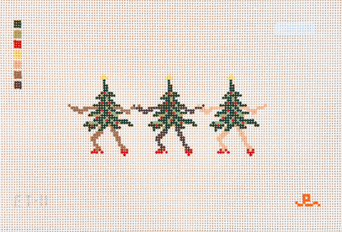 Goodpoint Needlepoint Elizabeth Taylor Dancing Trees Needlepoint Canvas