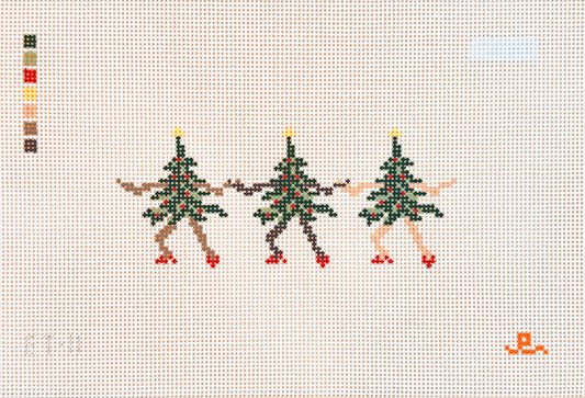Goodpoint Needlepoint Elizabeth Taylor Dancing Trees Needlepoint Canvas