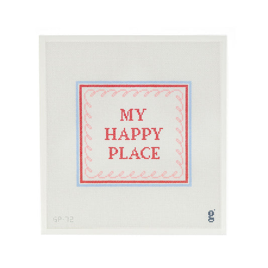 Goodpoint Needlepoint My Happy Place Needlepoint Canvas