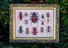 Handlebar Stitcher Love Bugs Cross Stitch Pattern