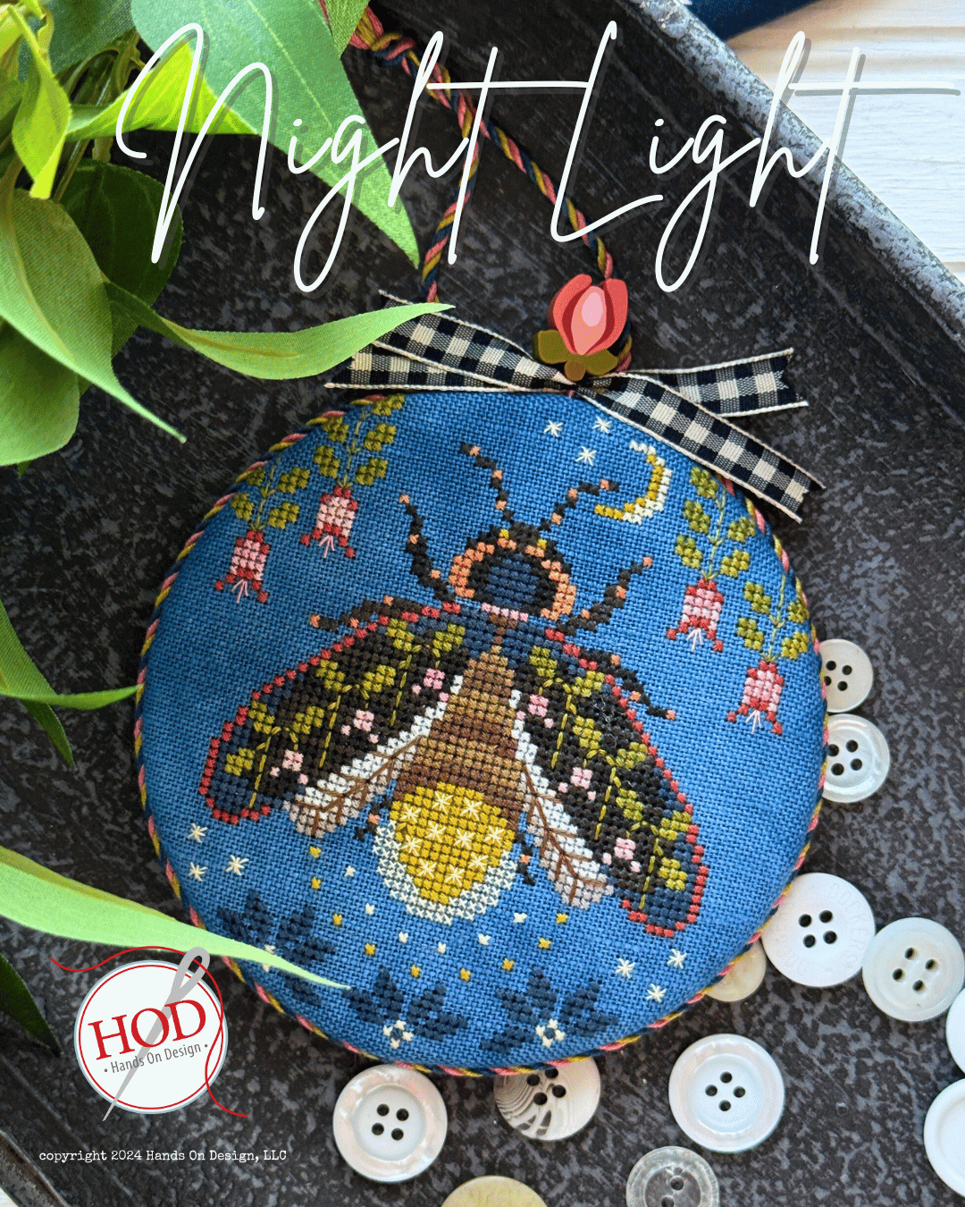 Hands On Design Night Light Cross Stitch Pattern