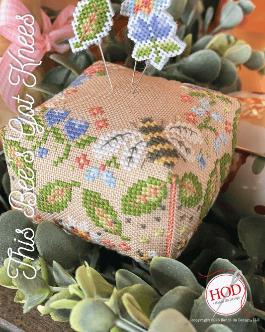 Hands On Design This Bee's Got Knees Cross Stitch Pattern