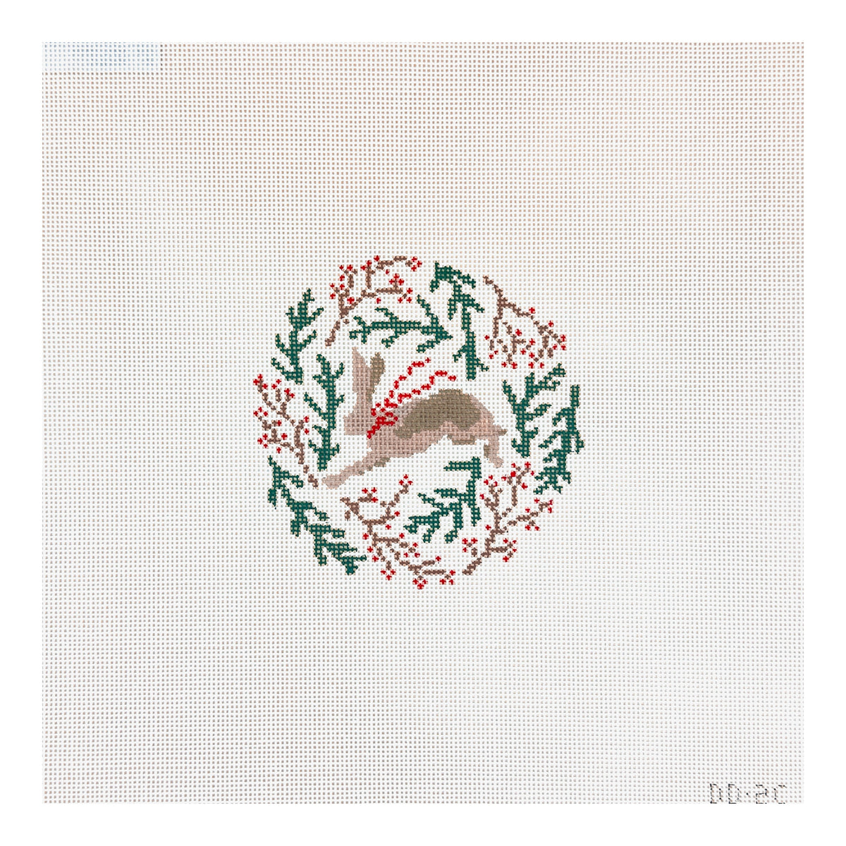The Plum Stitchery Danielle Demers Woodland Collection Hare Needlepoint Canvas