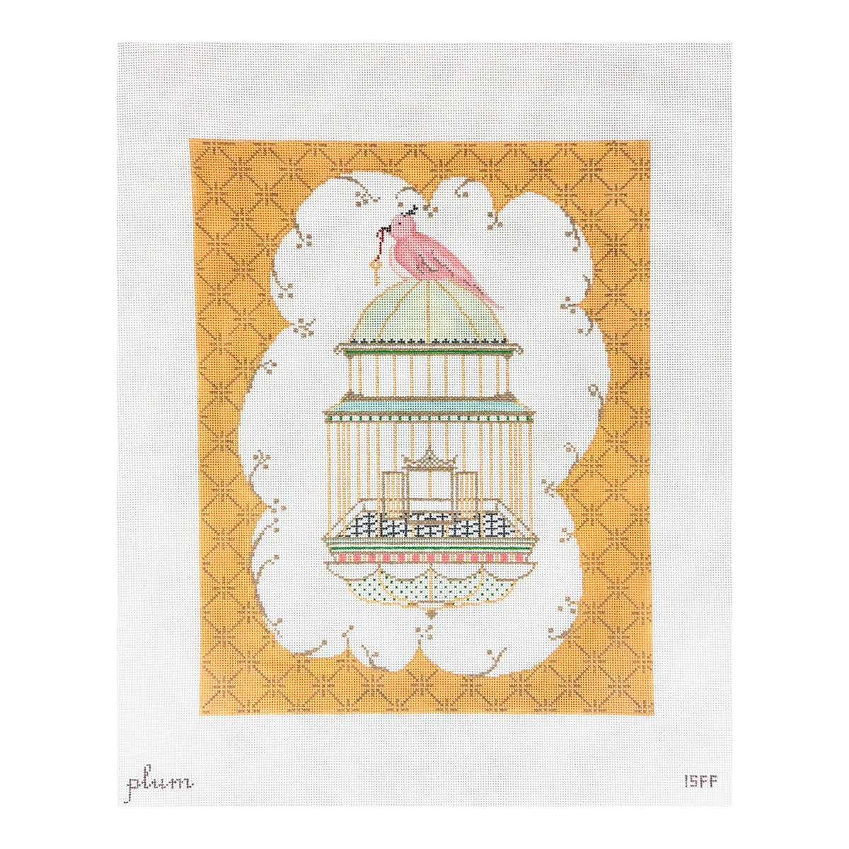 The Plum Stitchery Free Bird Needlepoint Canvas