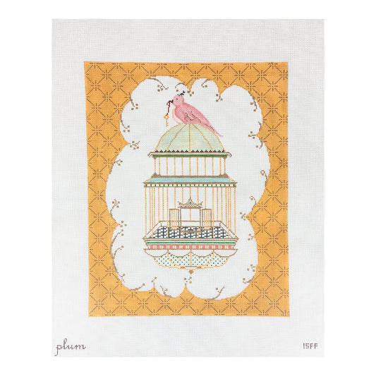 The Plum Stitchery Free Bird Needlepoint Canvas