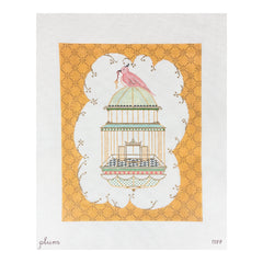 The Plum Stitchery Free Bird Needlepoint Canvas