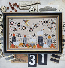 Hello From Liz Mathews Ghoosts in the Graveyard Cross Stitch Pattern