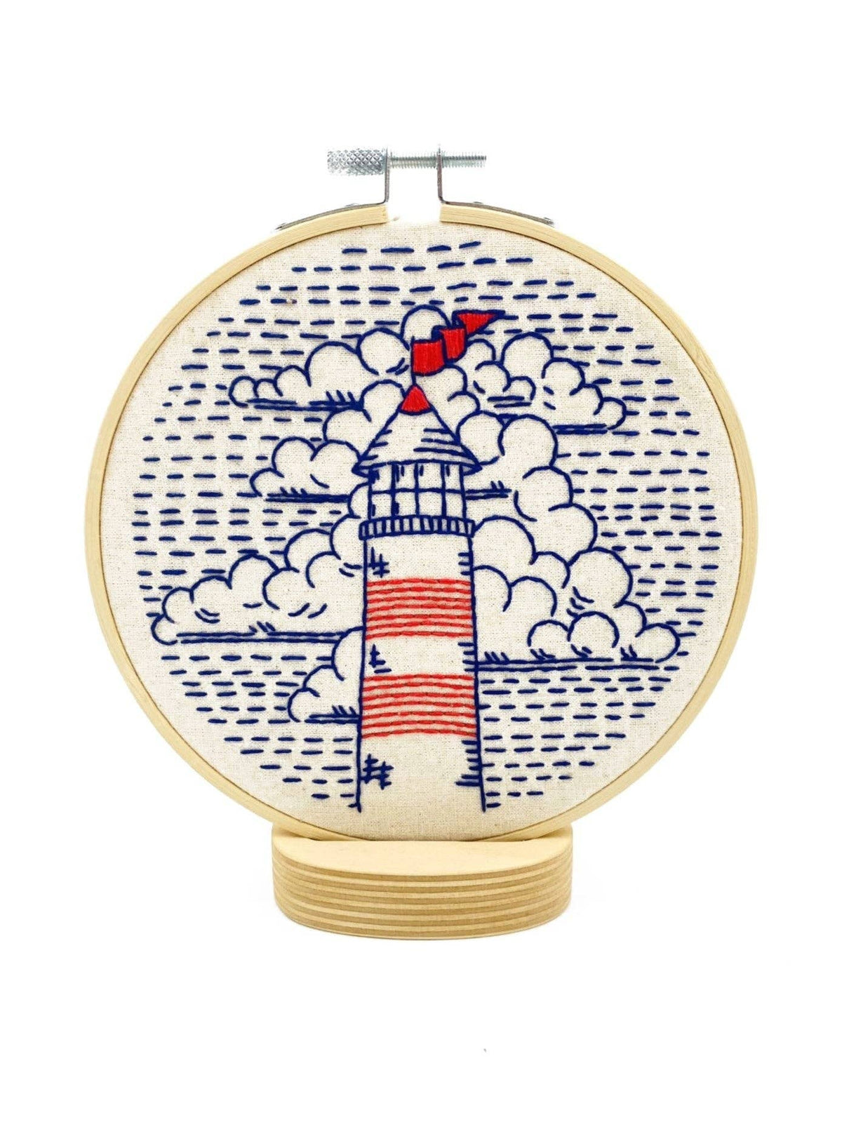 Hook Line and Tinker Lighthouse Embroidery Kit