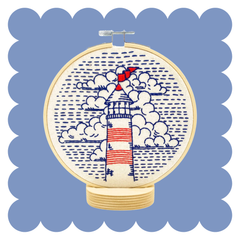 Hook Line and Tinker Lighthouse Embroidery Kit