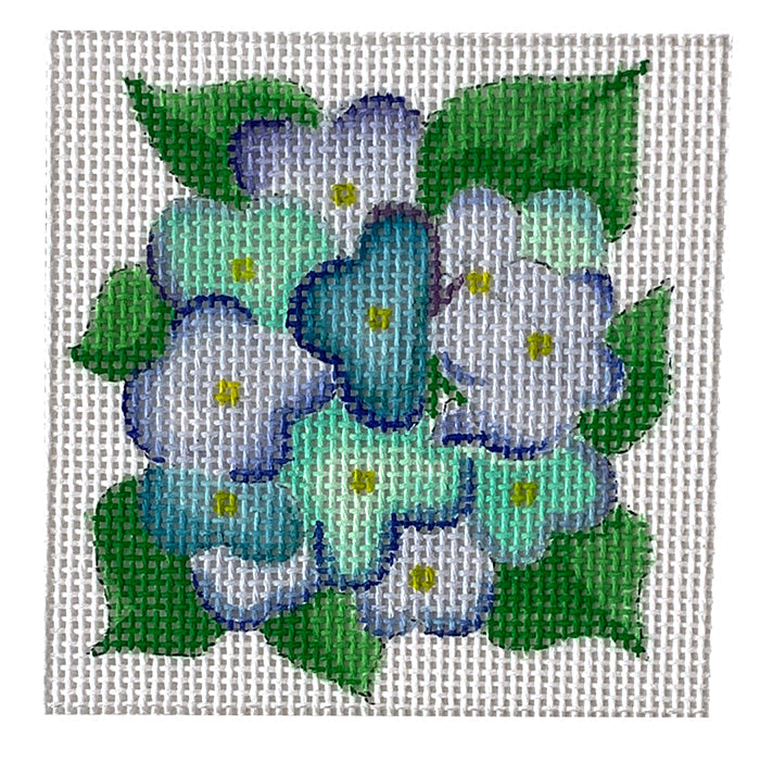 Kate Dickerson Needlepoint Collections Insert Hydrangeas Needlepoint Canvas