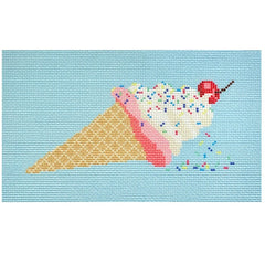 Needlepoint To Go Ice Cream Insert Needlepoint Canvas