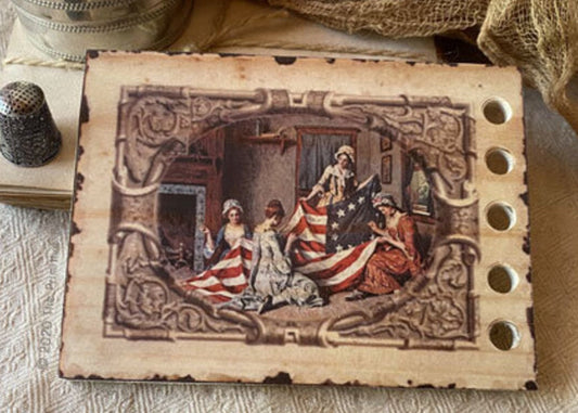 The Primitive Hare Betsy Ross Flag Thread Keeper