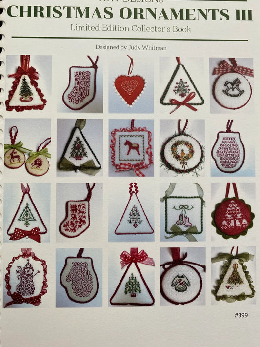 JBW Designs Christmas Ornaments Collection III Cross Stitch Pattern